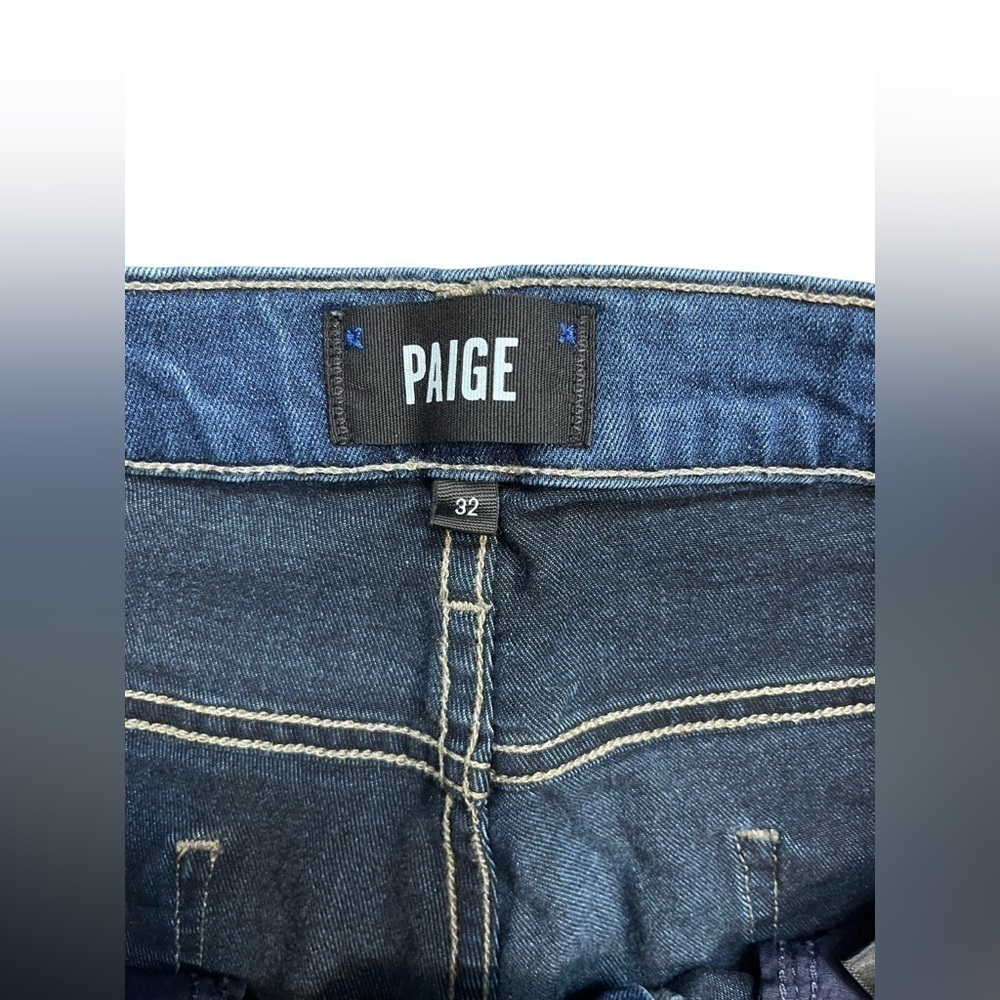Men’s Paige Federal Vaughan dark blue jeans size 32. - Picture 3 of 8